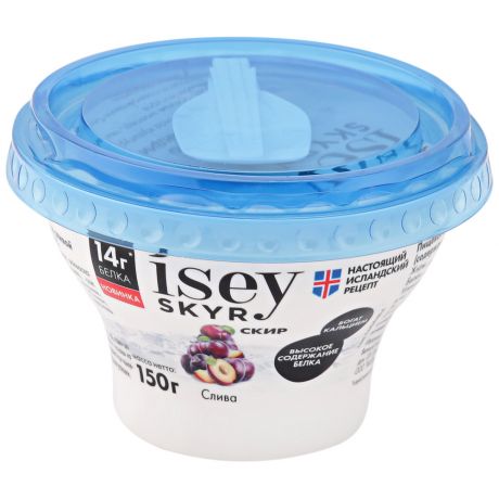 Продукт Isey Skyr Исландский Скир кисломолочный Слива 1.2% 150 г