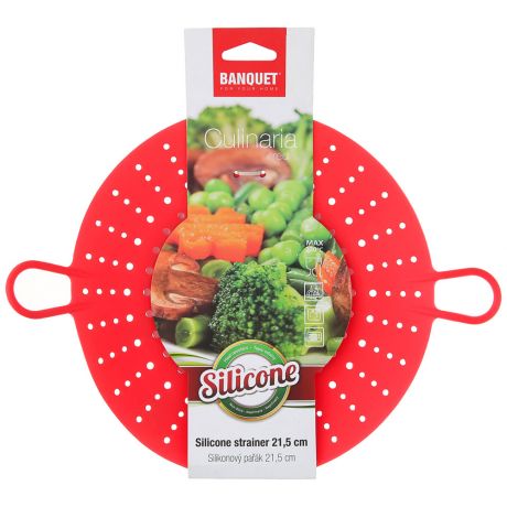 Силиконовая форма Banquet для приготовления пищи на пару красная 29.5x21.5x5 см