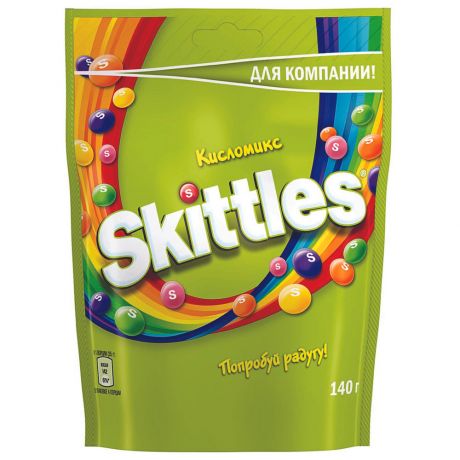 Драже Skittles Кисломикс в разноцветной глазури 140 г