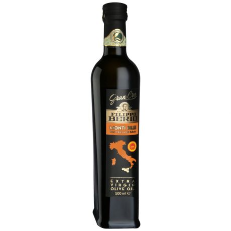 Масло Filippo Berio оливковое нерафинированное Extra virgin GRAN CRU MONTI IBLEI стеклянная бутылка 0.5 л