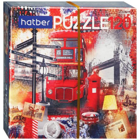 Premium Пазлы-игра Hatber А5 Мечты о Лондоне 150х150 мм (120 элементов)