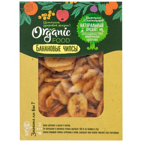 Чипсы Organic Food Банановые 150 г