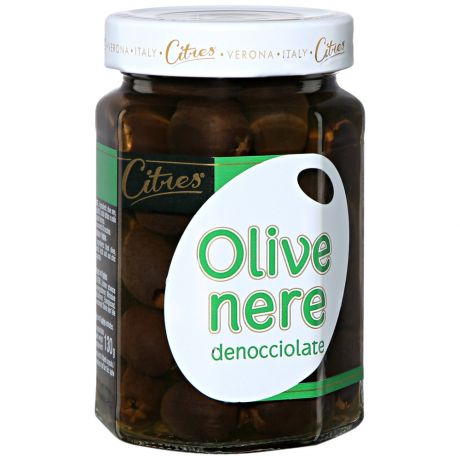 Оливки Citres Olive Nere Denocciolate черные без косточек 290 г