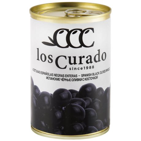 Оливки Los Curado черные с косточкой 300 г