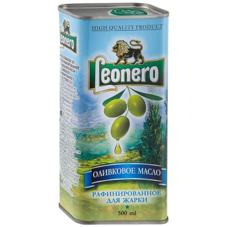 Масло Leonero оливковое рафинированное для жарки 500 мл