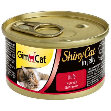 Корм влажный Gimborn GimCat ShinyCat с цыпленком для кошек 70 г