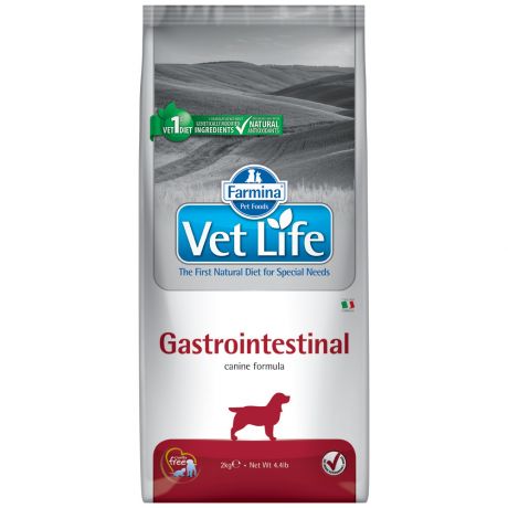 Корм сухой Farmina Vet Life Gastro-Intestinal с желудочно-кишечными заболеваниями для собак 2 кг