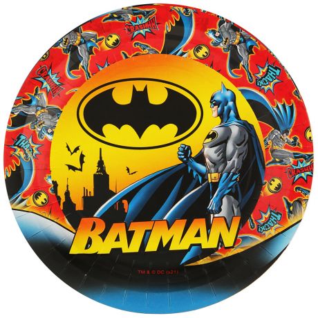 Набор тарелок ND Play Batman бумажные 6 штук 180 мм