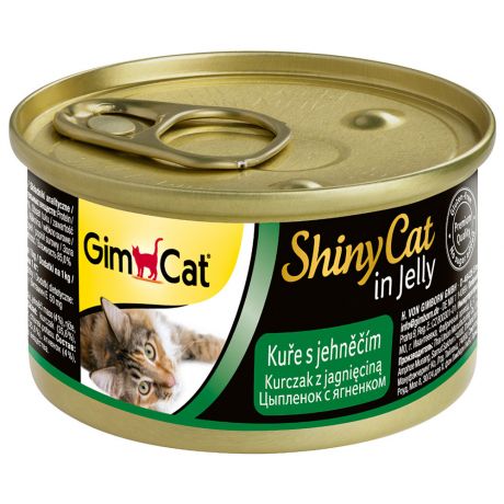 Корм влажный Gimborn GimCat ShinyCat с цыпленком и ягненком для кошек 70 г