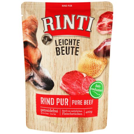 Корм влажный RINTI Leichte Beute Rind Pur Говядина для собак 400 г