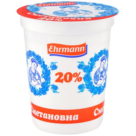 Продукт Ehrmann Сметановна сметанный 20% 375 г
