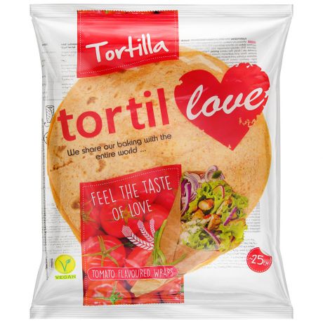 Тортилья Tortillove пшеничная с томатом 240 г