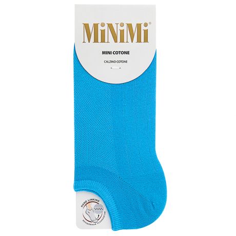 Носки женские MiNiMi Mini Cotone 1101 суперукороченные бирюза размер 35-38