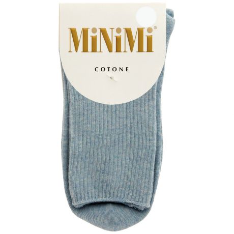 Носки женские MiNiMi Mini Cotone 1203 меланж светло/голубой размер 35-38