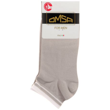 Носки мужские Omsa Active 105 укороченные светло/серый размер 39-41