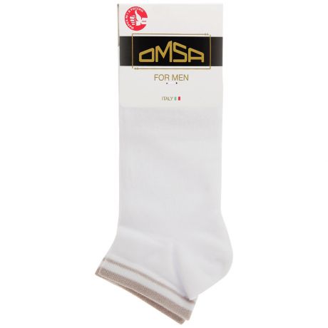 Носки мужские Omsa Active 105 укороченные белый размер 42-44