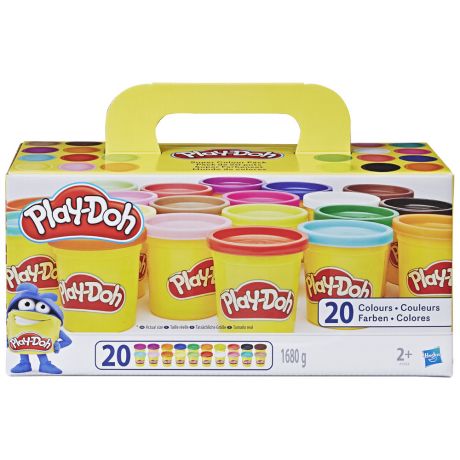 Набор для лепки Hasbro Play-Doh Суперцвет пластилин 20 цветов