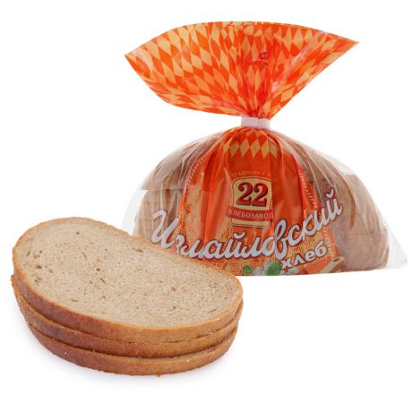 Хлеб Хлебозавод №22 Измайловский (половинка) 360 г в нарезке