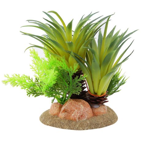 Растение Aqua Della Sago Palm для аквариумов 16x10x13.5 см