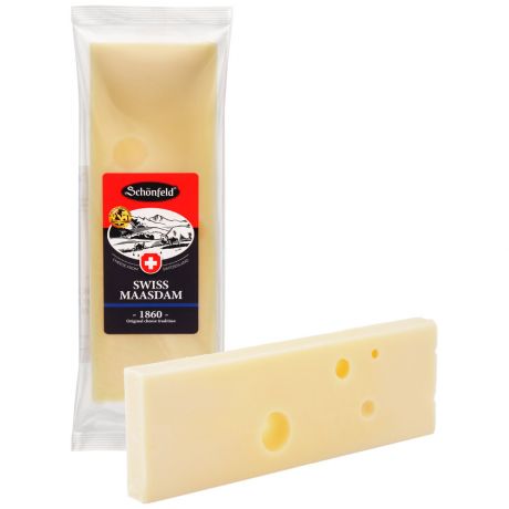 Сыр полутвердый Schonfeld Swiss Maasdam 48% 150 г