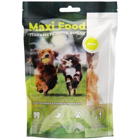 Лакомство Maxi Food сухожилия говяжьи для собак 70 г