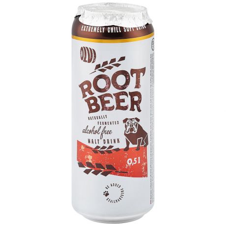 Напиток OLVI Root Beer лимонно-имбирный безалкогольный сокосодержащий 0.5 л
