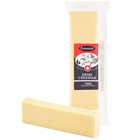 Сыр твердый Schonfeld Swiss Cheddar 53% 150 г