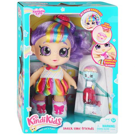 Игровой набор Kindi Kids Кукла Рэйнбоу Кейт с аксессуарами 25 см