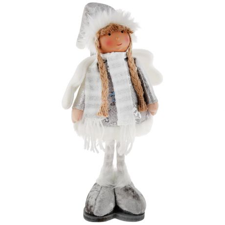 Фигурка Holiday Classics Девочка-ангел бело-серебряная 21х30.5 см