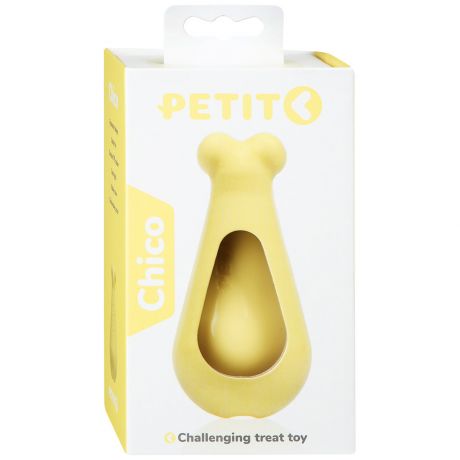 Игрушка развивающая Petit Chico для щенков желтая 12x6x6 cм