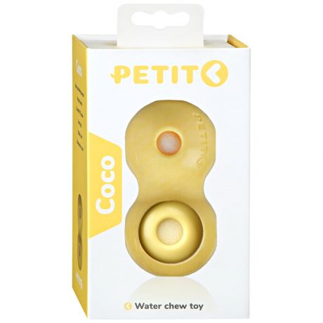 Игрушка развивающая Petit Coco для щенков желтая 12x6x6 см