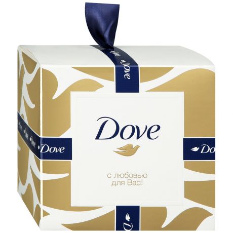 Подарочный набор Dove С Любовью для Вас Крем-мыло Красота и Уход, крем для рук 50 мл+100 г