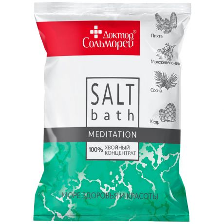 Соль для ванн Доктор Сольморей Хвойная Медитация 500 г
