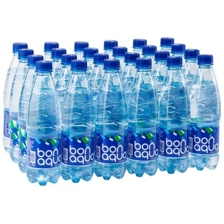 Вода питьевая Bonaqua газированная 24 штуки по 0.5 л