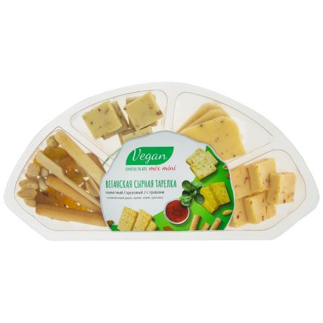 Сырная тарелка Vegan cheese plate mix mini веганская 7.6% 120 г