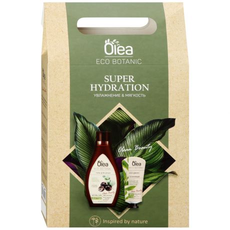Подарочный набор Olea Eco Botanic Super Hydration Гель для душа 300 мл + Крем Зеленый чай Д-пантенол 50 мл