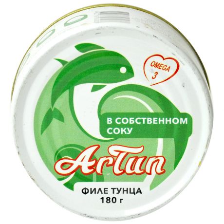 Тунец Artun консервированный филе в собственном соку 180 г