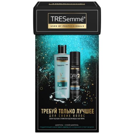 Подарочный набор TRESemme DAY 1 DAY 2 шампунь Beauty-full Volume для создания объема+сухой шампунь 250+75 мл