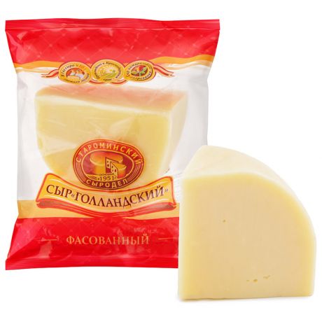 Сыр полутвердый Староминский сыродел Голландский 45% 230 г