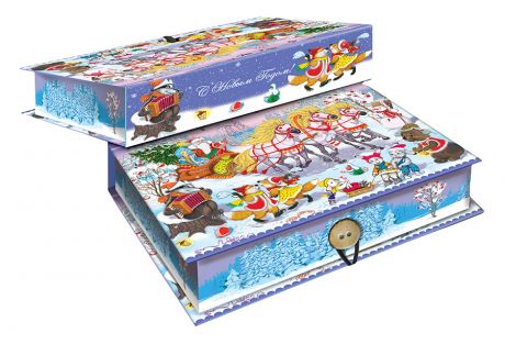 Коробка подарочная Magic Pack Новогодний праздник-S 18х12х5 см