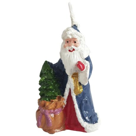 Свеча Magic Time новогодняя Дедушка Мороз с ёлкой 3.5х2х5.8 см