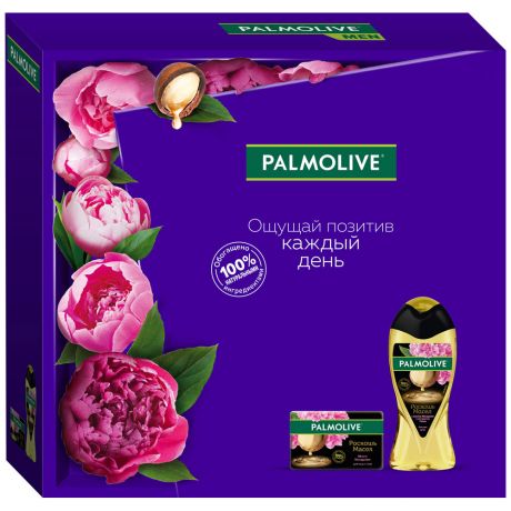 Подарочный набор Palmolive Роскошь Масел с маслом Макадамии Гель для душа 250 мл и туалетное мыло 90 г