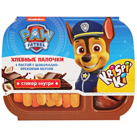 Хлебные палочки Конфитрейд с шоколадной пастой с сюрпризом Щенячий патруль 35 г