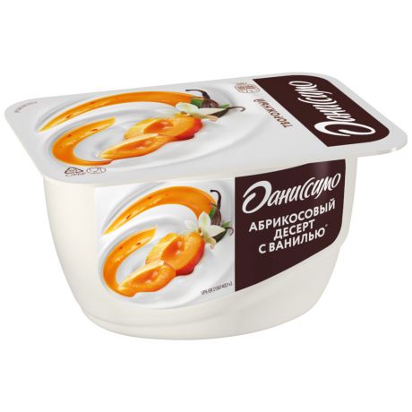 Творожок Даниссимо со вкусом абрикосового десерта с ванилью 5.6% 130 г