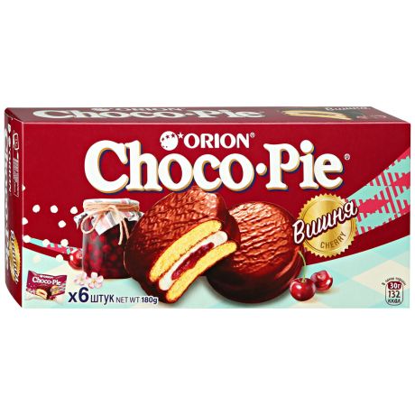 Печенье Choco Pie Cherry 180 г