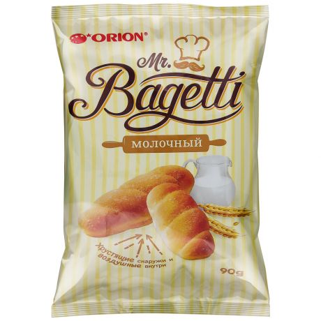 Печенье затяжное MR. BAGETTI мол.90 г