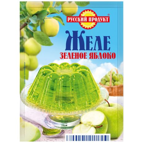 Желе Русский продукт Вкус зелёное яблоко 50 г