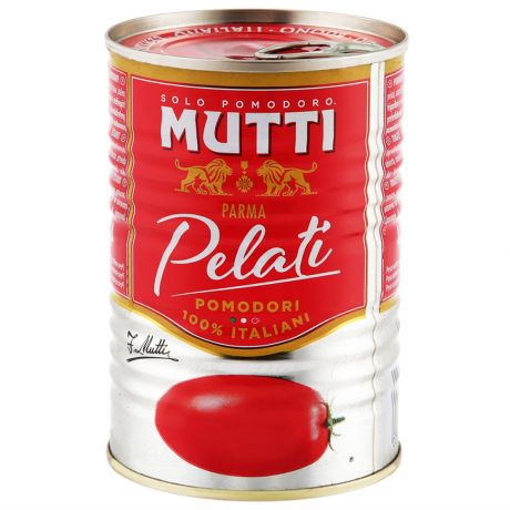 Томаты Mutti очищенные целые в томатном соке 400 г