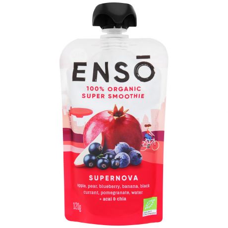 Смузи Enso органический с соком граната и семенами чиа 0.12 л