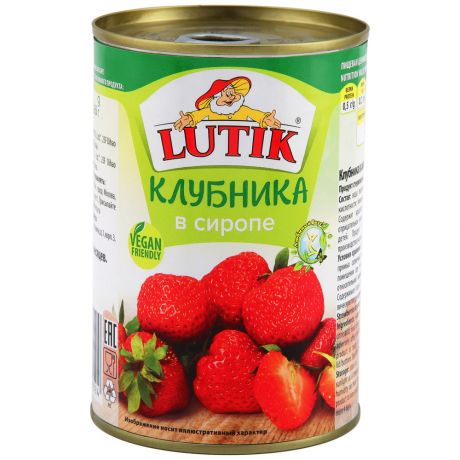 Клубника Lutik в сиропе 425 мл